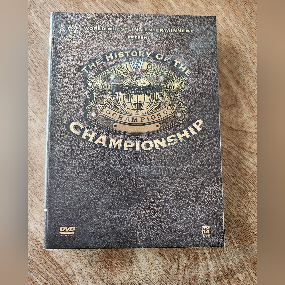 WWE WWF  Championship History DVD with Gold and Black Design